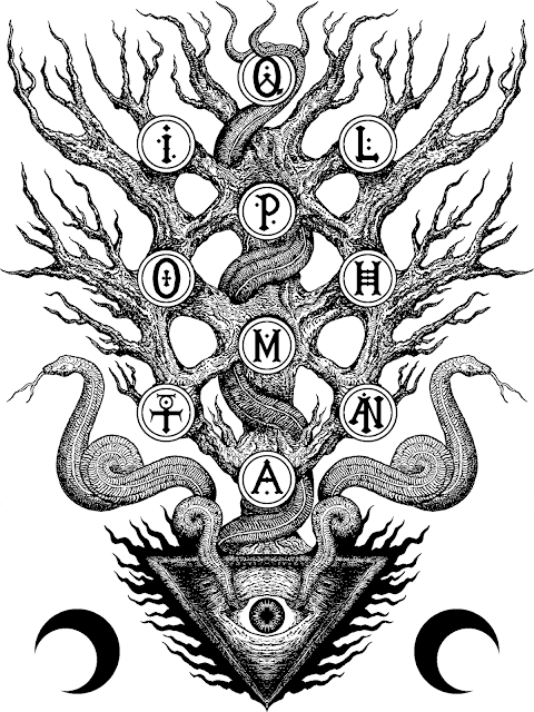 Qliphomantia Logo "The Withered Tree of Death"