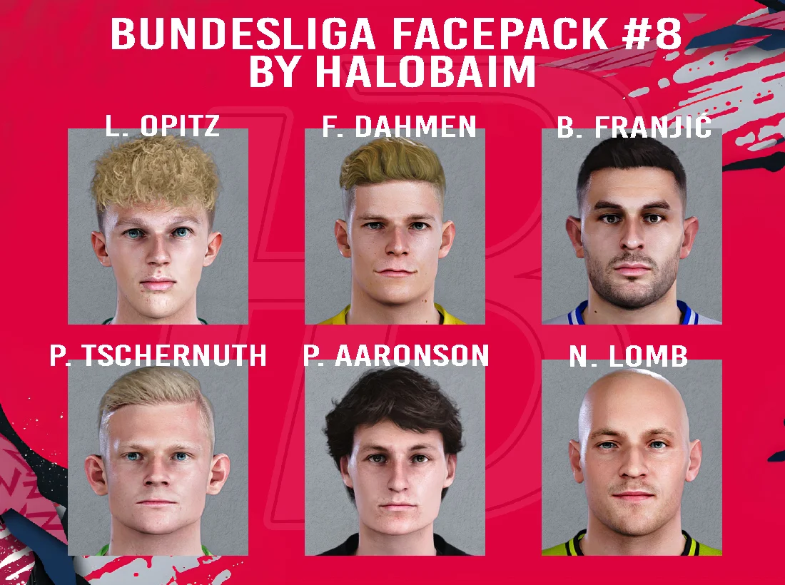 PES 2021 Bundesliga Facepack #8 by Halobaim