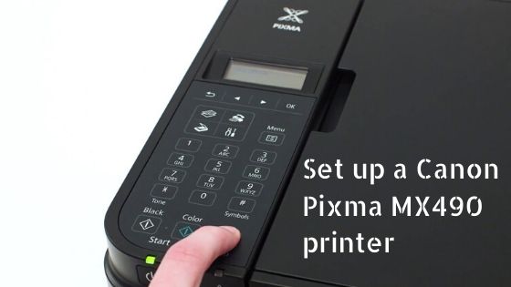 setup canon pixma mx490 printer 