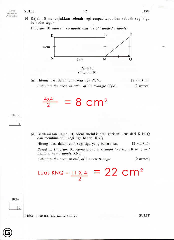 Jawapan soalan UPSR Matematik Kertas 2 2017 | KOLEKSI ...