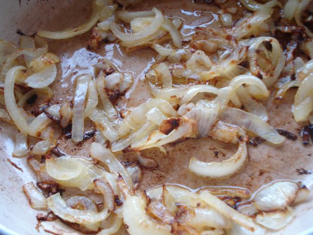 sauté the onions in olive oil