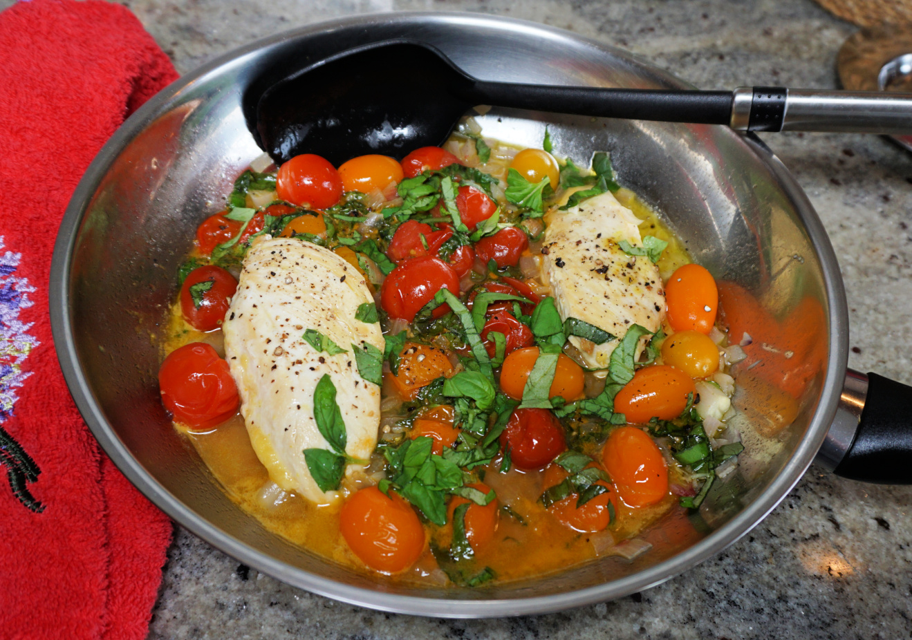 Chicken breast with cherry tomatoes