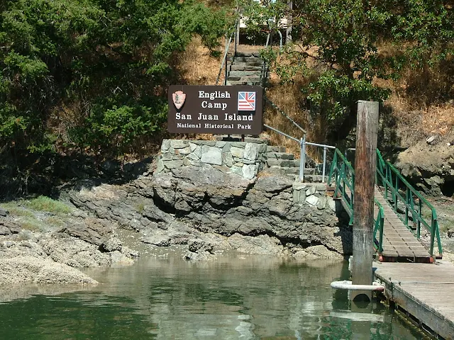 English Camp on Garrison Bay, dinghy dock