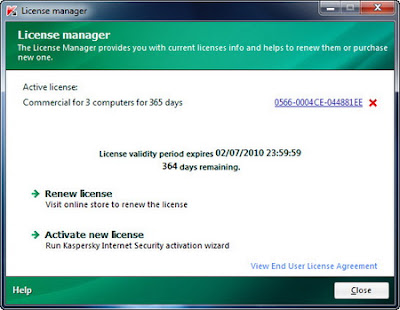 Key AntiVirus Kaspersky Internet Security 2011