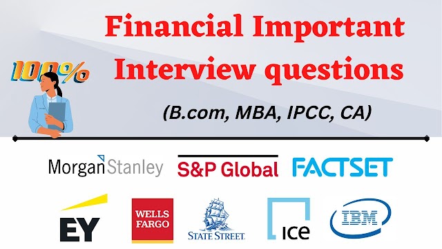 MNC Companies interview questions for B.com, MBA, CA, IPCC, PGDM students