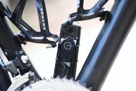 Power Tap Speed/Cadence Sensor Installed On Bicycle Crank Arm