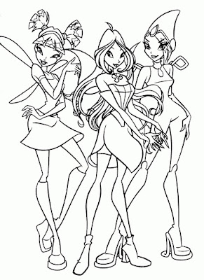 Desenhos para Colorir das Winx Club – Imagens para Imprimir