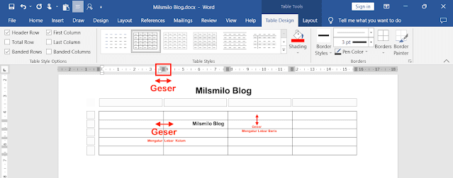 Cara membuat tabel di word agar rapi, cara mengatur tabel di word, menambah kolom dan baris tabel di word, cara mengatur tabel di word agar rapi. cara mengganti garis tabel di word, menebalkan garis tabel di word