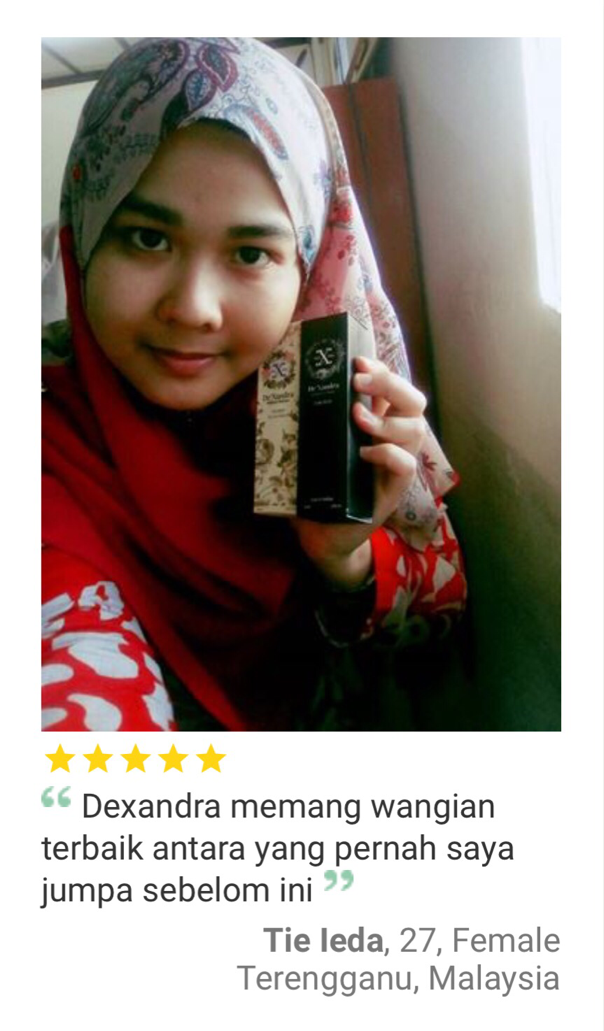 testimoni perfume dexandra