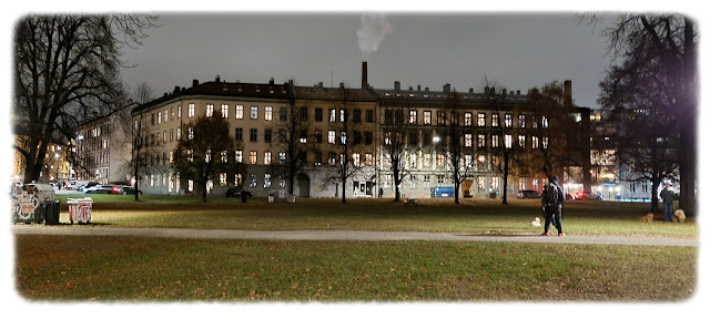 Utsikt opp mot Københavngata og Helgesens gate på Rodeløkka.