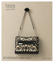 Miche Bag Tess Petite Shell, Leopard Purse