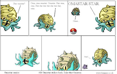 Does any browser even do alt text anymore? If you are reading this then I can reveal that we didn't in fact get another omastar in. We shot Omastar from two different angles and then used magicky pokery to super impose them together in panel 3