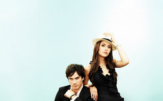 Vampire Diaries Couple Nina Dobrev and Ian Somerhalder HD Wallpaper
