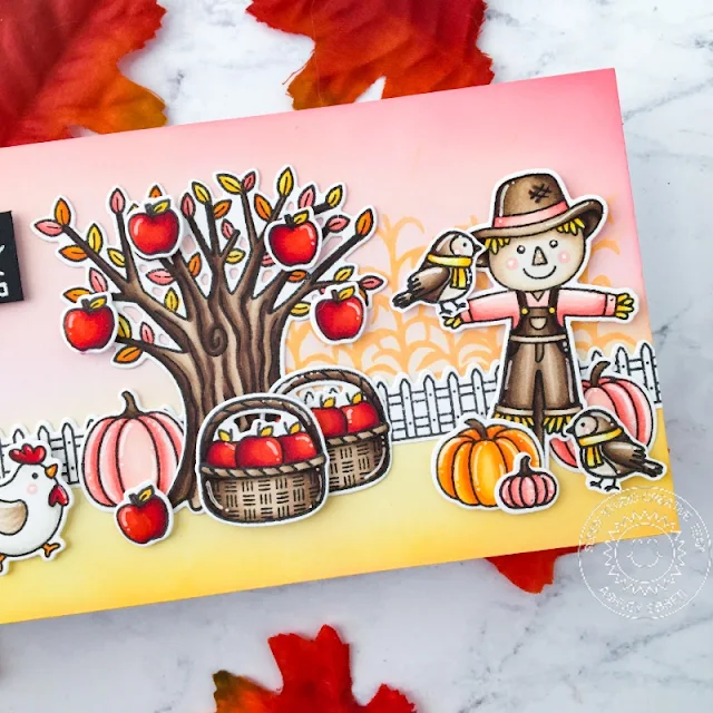 Sunny Studio Stamps: Farm Fresh Harvest Mice Bountiful Autumn Fall Themed Cards by Ashley Ebben