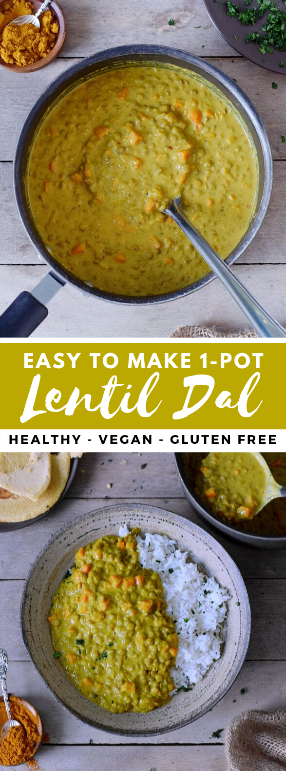 1-POT LENTIL DAL | CREAMY, HEALTHY, VEGAN RECIPE #vegetarian #comfortmeal