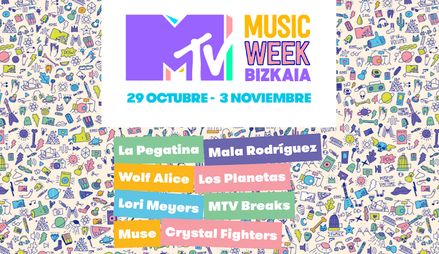 Web de la semana de actividades con motivo de la gala de MTV