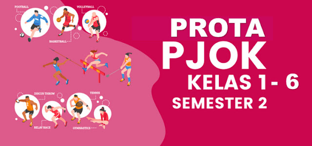 (Prota) Mata pelajaran PJOK Kelas 1,2,3,4,5 dan 6 K13 Semester 2