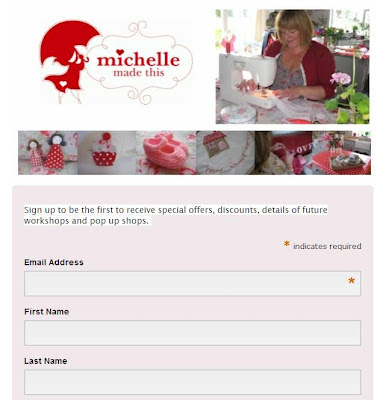 michellemadethis newsletter sign up form 