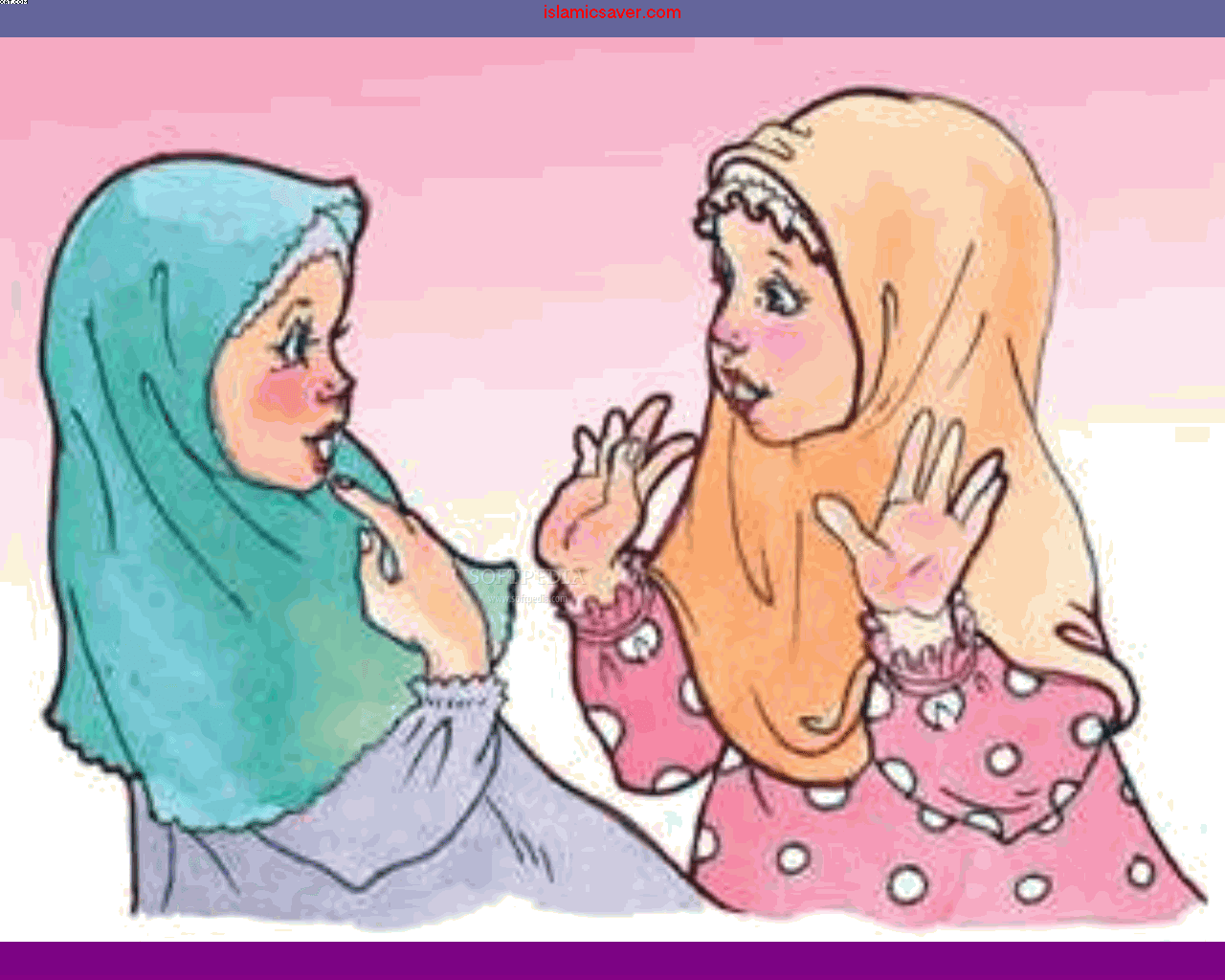 Kartun Muslim Sakit Kolek Gambar