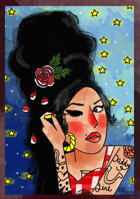 amy winehouse illustration fanart