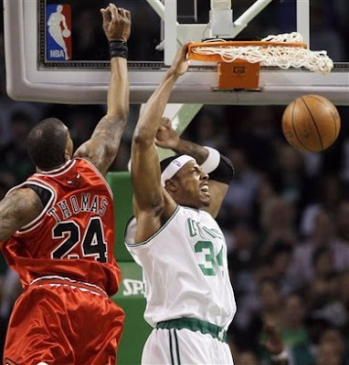 paul pierce dunk on channing frye. 2009 NBA Playoffs: Paul Pierce