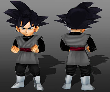 Dragon Ball Chibi Raditz Free Papercraft Download - Dragon Ball Chibi Raditz Papercraft