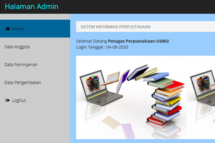 Sistem Informasi Perpustakaan Berbasis Web PHP MySQL