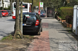 Heimfelder Straße - Fake-"Radweg"