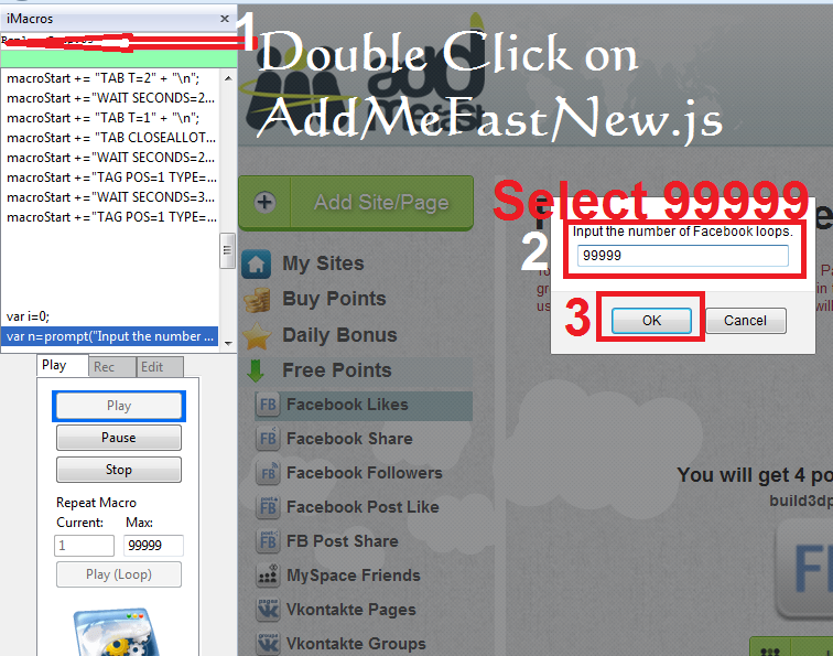 Get AddMeFast Free Unlimited Points