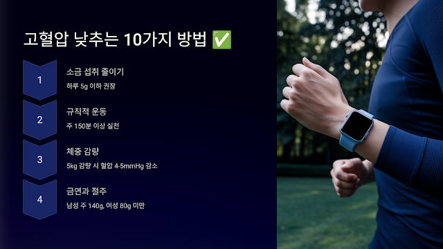 고혈압 낮추는 10가지 방법
