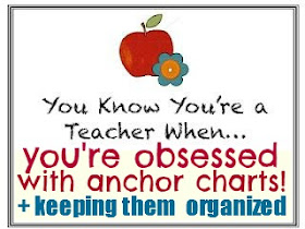 photo of: You know you're a teacher: when you're obsessed with anchor charts! Anchor Chart RoundUP at RainbowsWithinReach