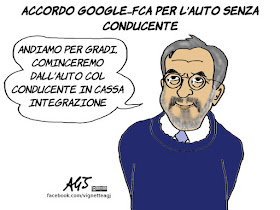 marchionne, FCA, google, automobile, vignetta, satira
