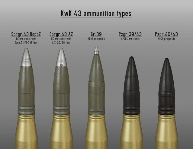 88mm KwK43 shell reference