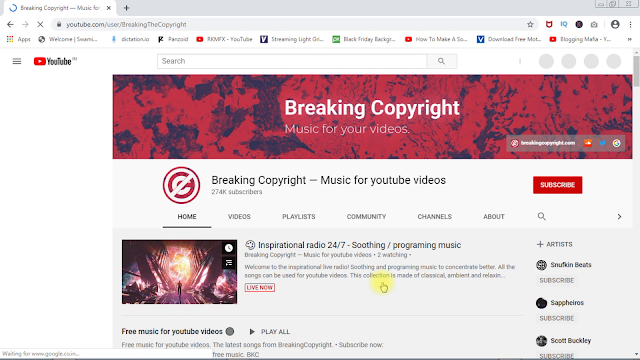 Breaking Copyright — Music for youtube videos prawin tech