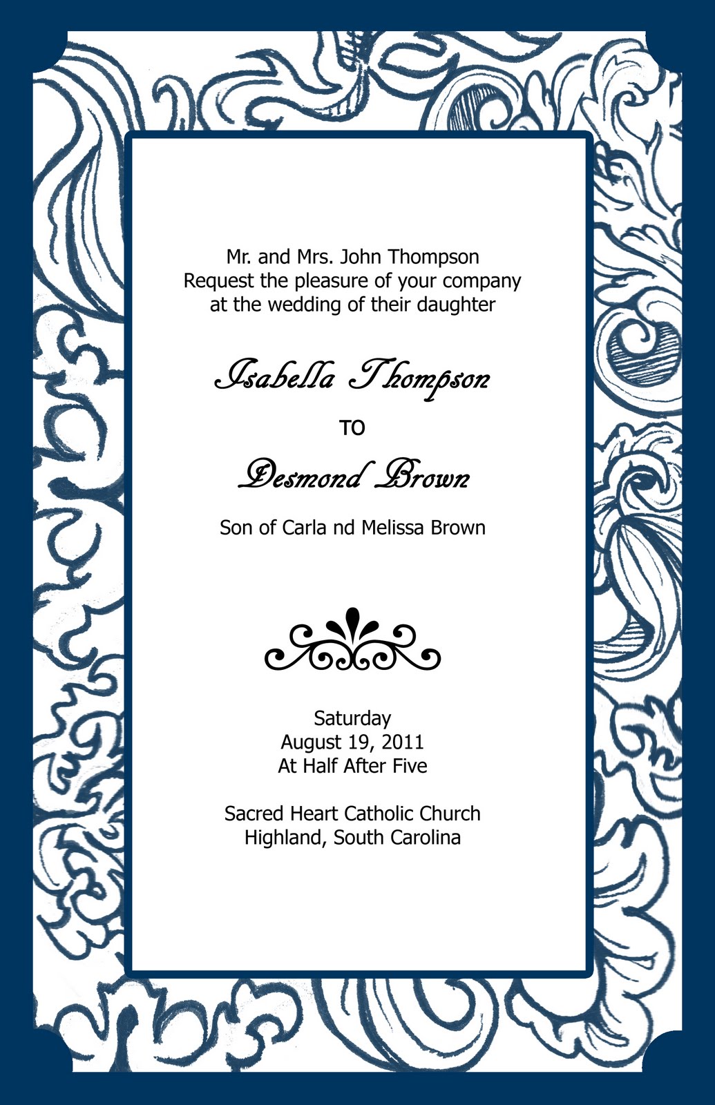 gold wedding invitations