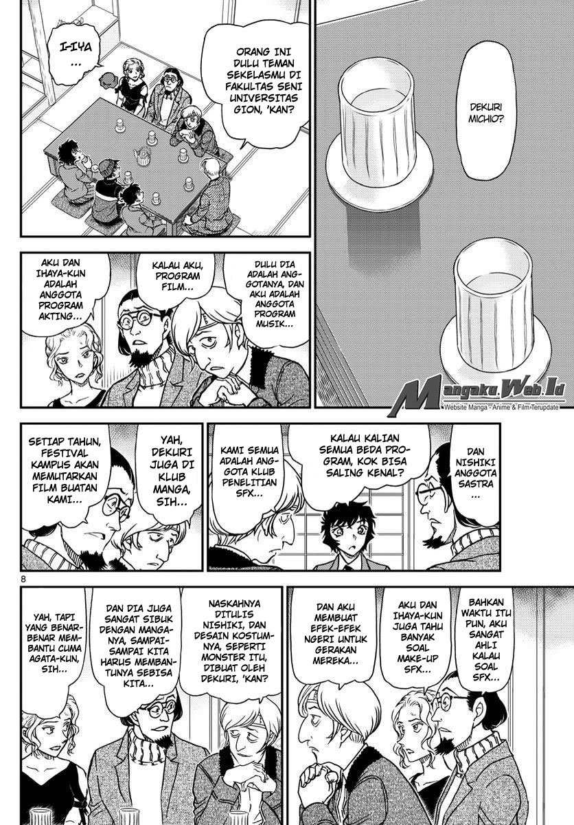 Detective Conan Chapter 1003 Komik-Jejak Coklat Kemerahan-Mangajo