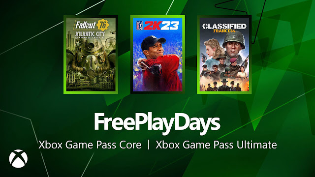 fallout 76 classified france '44 pga tour 2k23 xbox game pass core ultimate free play days event xb1 xsx/s