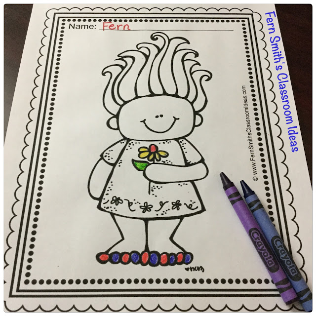 Trolls Coloring Pages Dollar Deal - 12 Pages of Troll Coloring Book Fun You will LOVE the 12 Troll Coloring Pages that come in this $1 Dollar Deal coloring pages resource for Trolls! Your children will absolutely A.D.O.R.E. these Twelve Troll Coloring Pages with the excitement of the new Troll craze! Terrific for a daily coloring page OR have a parent volunteer bind them into a COLORING BOOK for your students. Your students will ADORE these coloring pages because of the cute, cute, cute graphics! Your students can also draw in a Troll background and write about their coloring book page on the back. Use these coloring pages for all sorts of jumping off points for older students to use during their creative writing lessons! Add it to your plans to compliment any Troll Unit! Download these 12 Coloring Book Pages for some INSTANT Troll Coloring Joy in your home or classroom! #FernSmithsClassroomIdeas