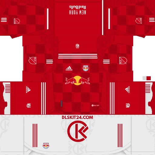 New York Red Bulls Kits 2024-2025 Adidas - Dream League Soccer Kits 2024 (Home)