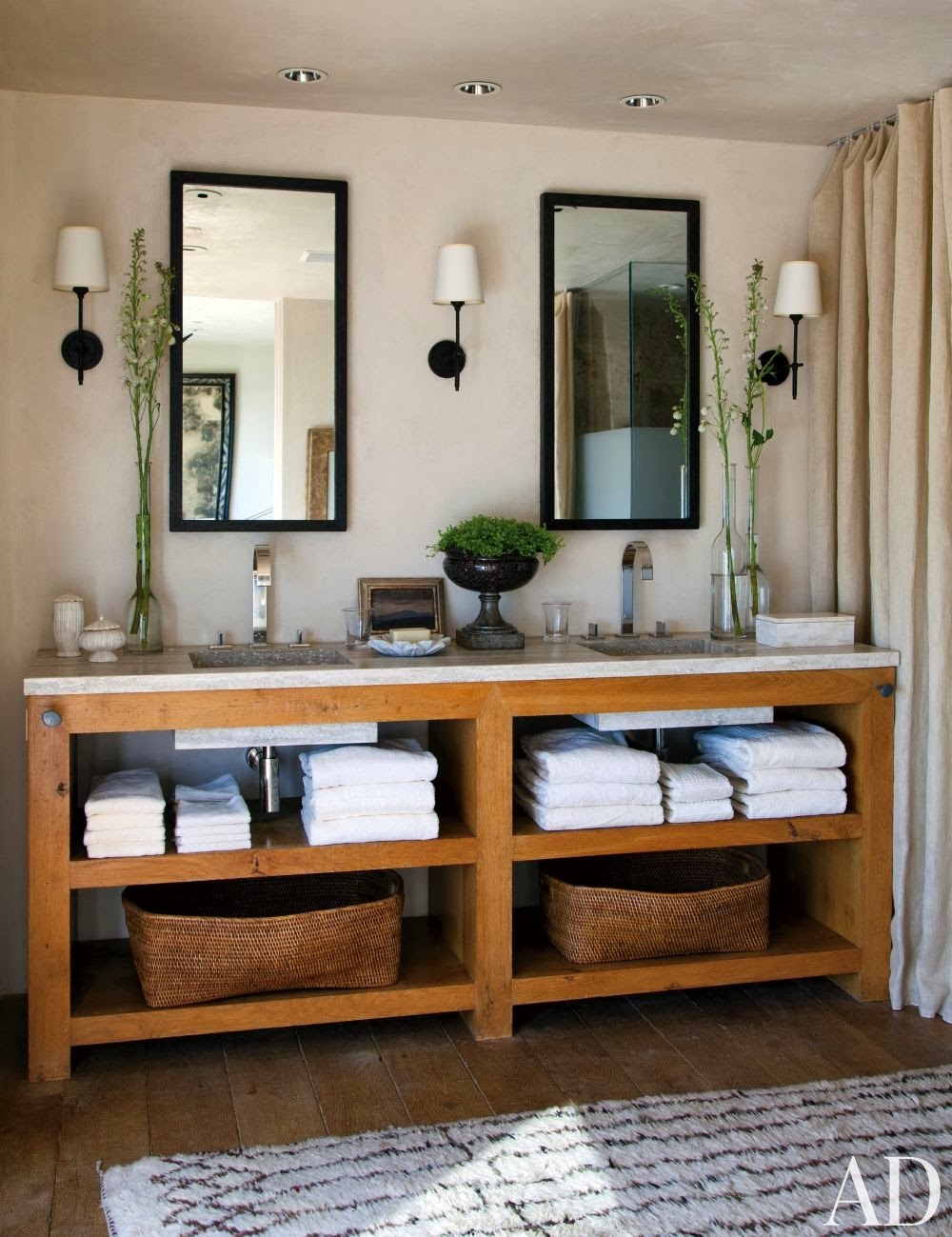 refresheddesigns seven stunning modern  rustic  bathrooms 