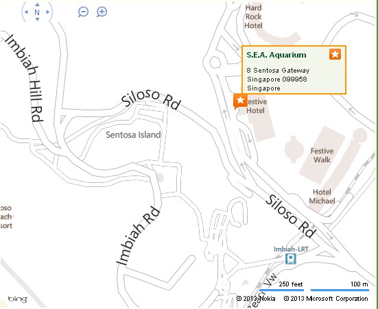 S.E.A. Aquarium Singapore Location Map,Location Map of S.E.A. Aquarium Singapore,Theme Marine Life Park S.E.A. Aquarium Singapore Accommodation Destinations Attractions Hotels Map photos pictures,Resorts World Sentosa,sea view life aquarium singapore