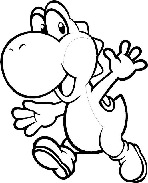 Yoshi para colorear y pintar