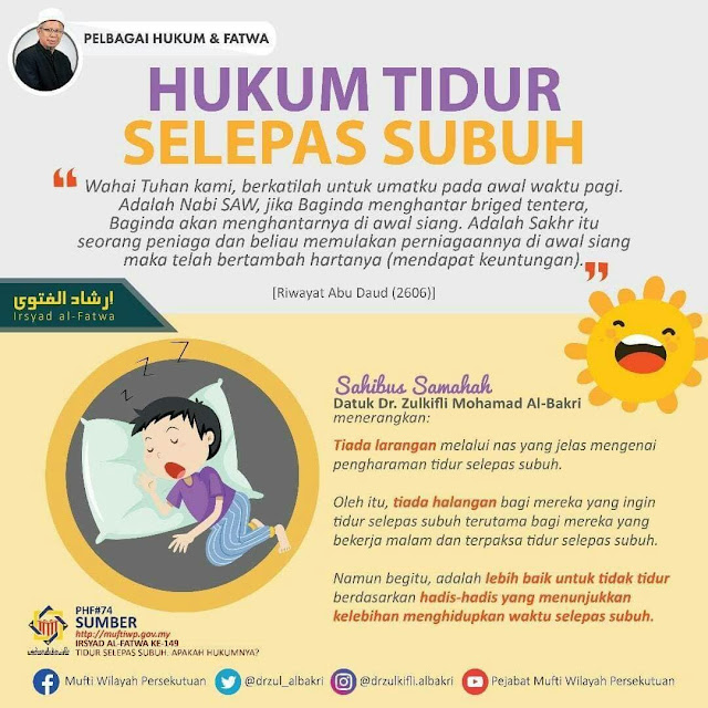 Hukum Tidur Selepas Subuh