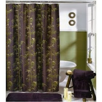 Bamboo Vinyl Shower Curtain5