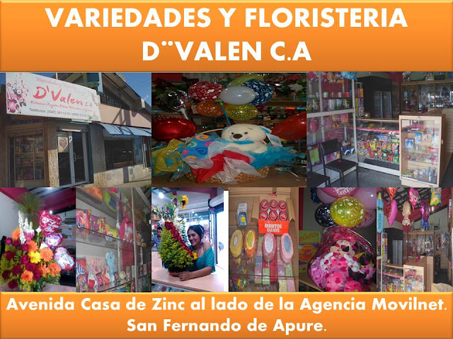 Variedades y Floristería; “D´ VALEN” 2 tiendas en un sólo lugar frente al semáforo de Casa de Zinc en San Fernando.