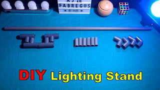 cara membuat stand lighting pipa pvc DIY