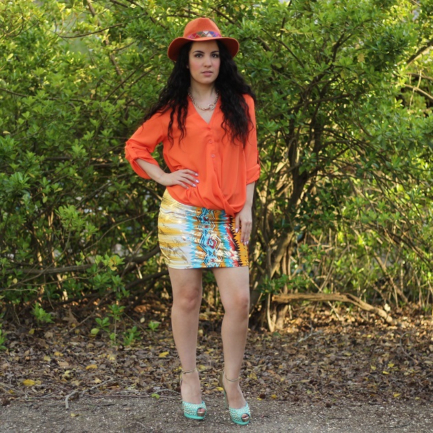 Orange Blouse