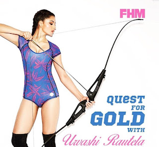 Urvashi Rautela in Swimsuit in FHM Magazine