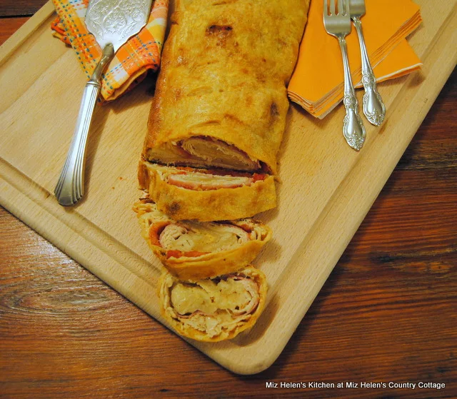 Baked Turkey and Ham Sandwich Roll at Miz Helen's Country Cottage