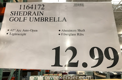 Deal for the ShedRain Rain + Sun Golf Umbrella at Costco